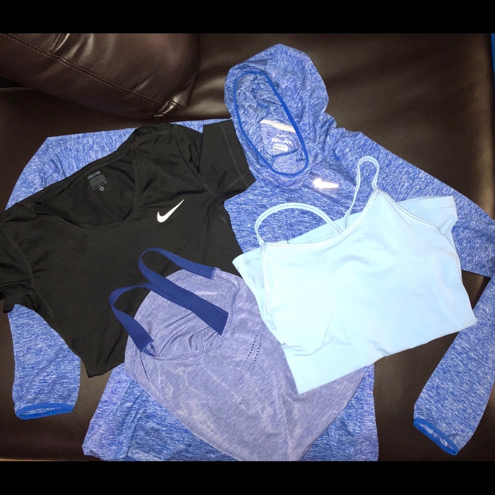 NWOT WOMENS NIKE DRIFIT SHIRT HOODIE BUNDLE